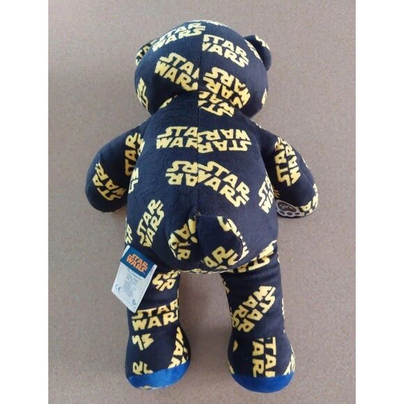 Build A Bear Workshop Star Wars Print Plush 17" Teddy Bear BAB Plays Music Black - Picture 3 of 10